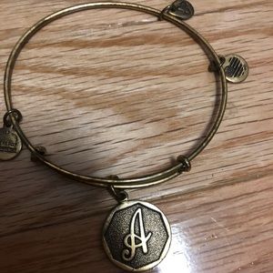 Alex and Ani Gold Bracelet "A"